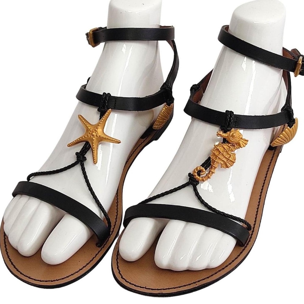 Valentino Garavani Sea Elements gladiator sandals 37.5